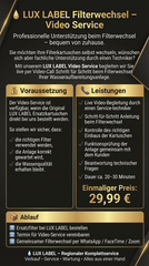 LUX LABEL Filterwechsel – Video Service