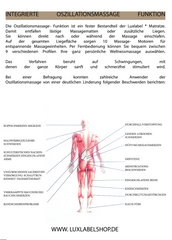 LuxLabel Premium Luxusmatratze – Höchster Schlafkomfort für anspruchsvolle Schläfer. - 80 x 200 x 25 mit Massage