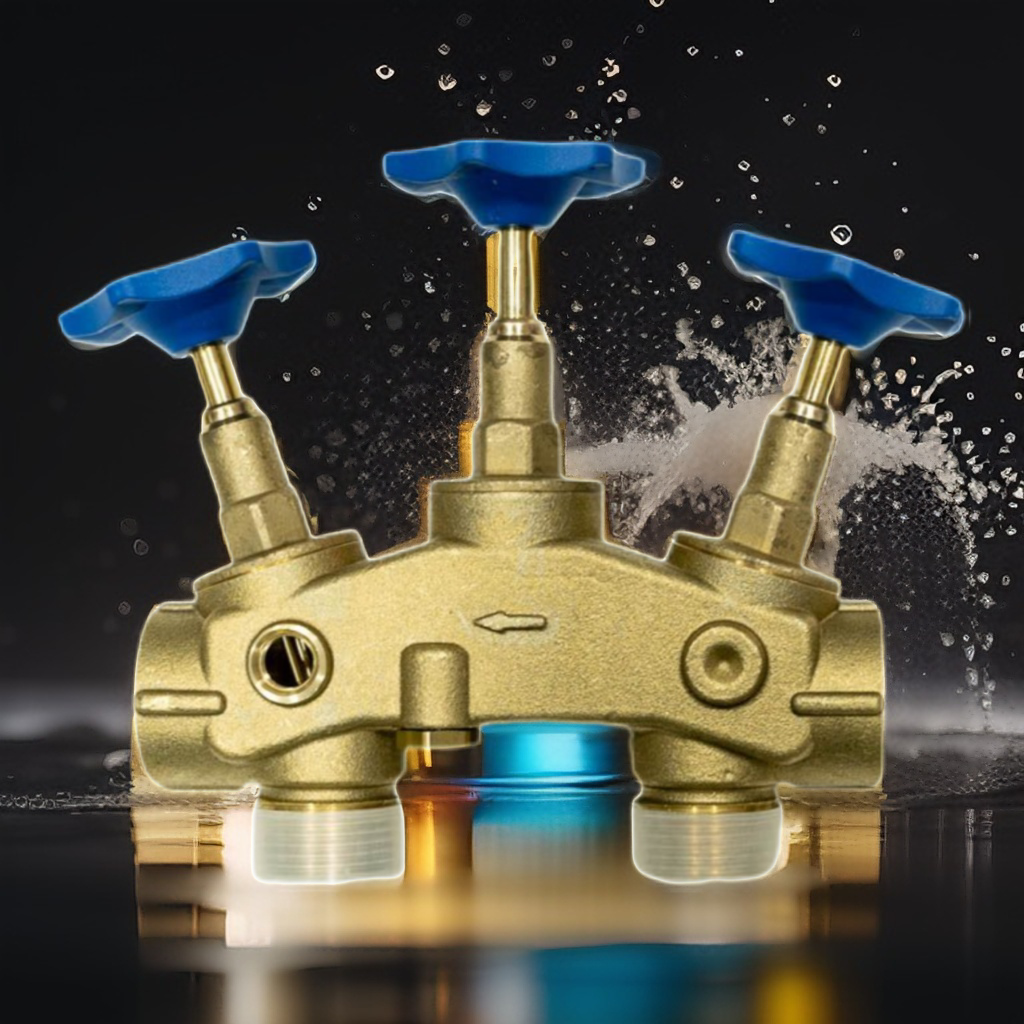 MONTAGEBLOCK FÜR 1’’ MIT BYPASS VERSCHNEIDUNG WASSERENTHÄRTUNG - ENTHÄRTUNGSANLAGE