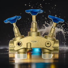 MONTAGEBLOCK FÜR 1’’ MIT BYPASS VERSCHNEIDUNG WASSERENTHÄRTUNG - ENTHÄRTUNGSANLAGE