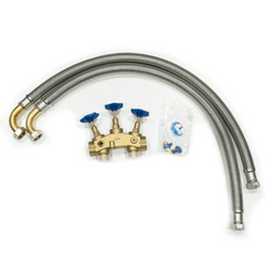 MONTAGEBLOCK SET FÜR 1’’ MIT BYPASS VERSCHNEIDUNG WASSERENTHÄRTUNG - ENTHÄRTUNGSANLAGE MIT SCHLAUCH