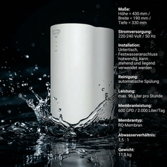 UNTERTISCH UMKEHROSMOSEANLAGE WASSERFILTER – CATELEYA