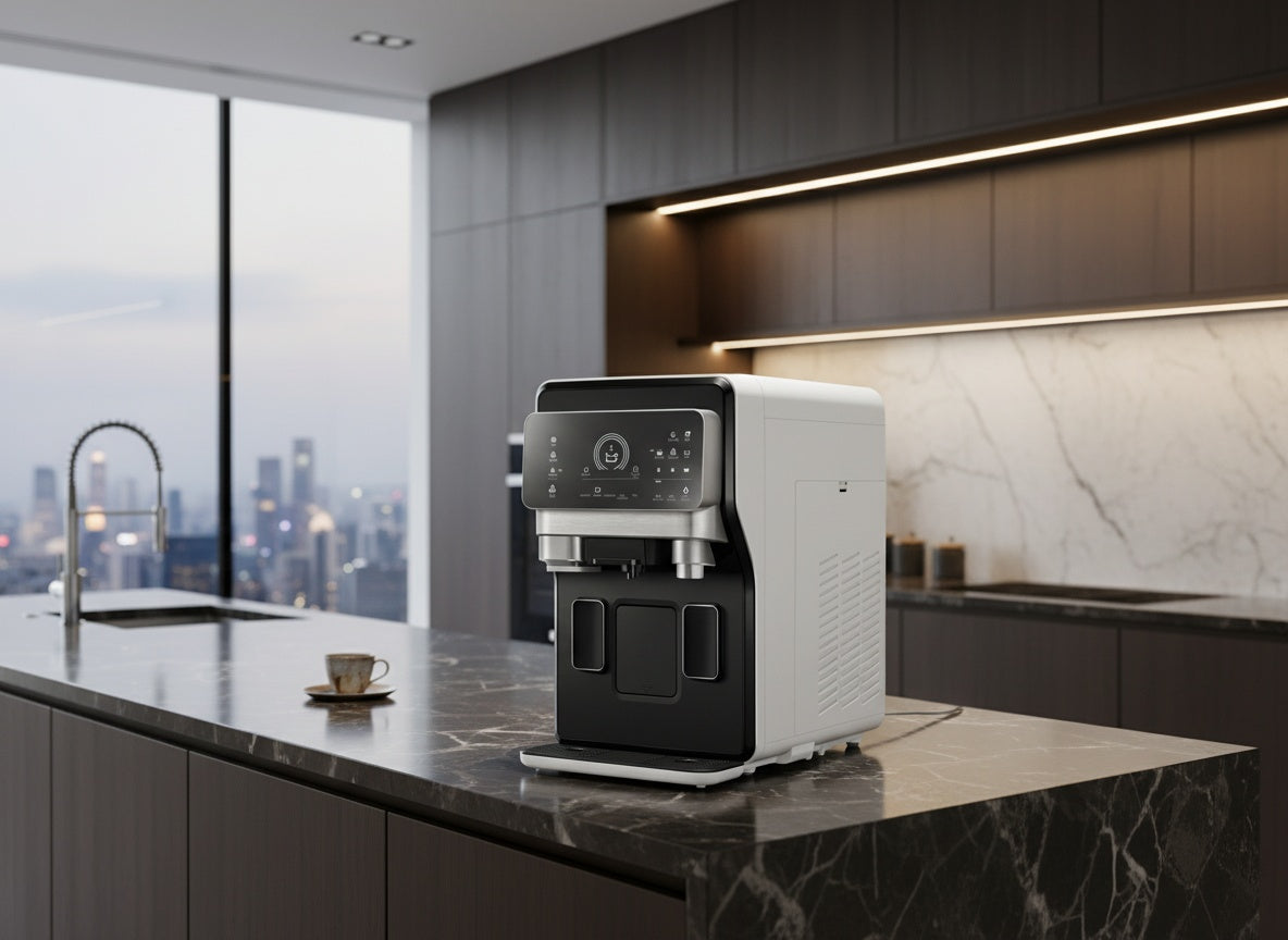 Osmoseanlage mit Umkehrosmosefilter Kaffeefunktion & Eiswürfel – Cafe Eis – Wasserfilter für Küche